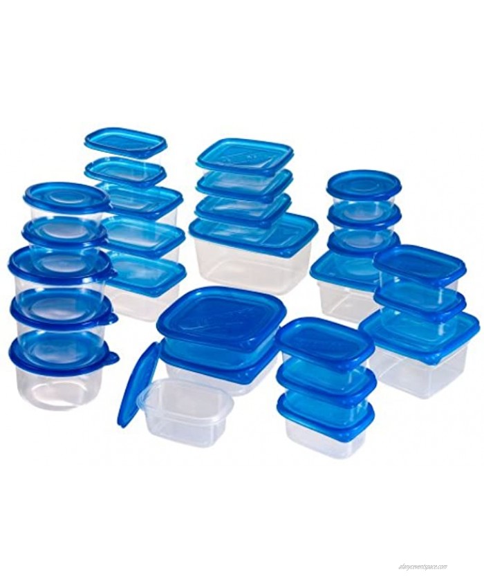 Chef Buddy 54-Piece Food Storage Container Set with Air Tight Lids pc Blue