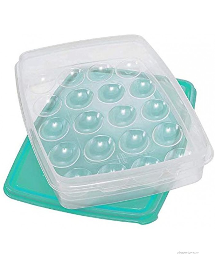 Rubbermaid Specialty Food Storage Containers Egg Keeper Teal Lid