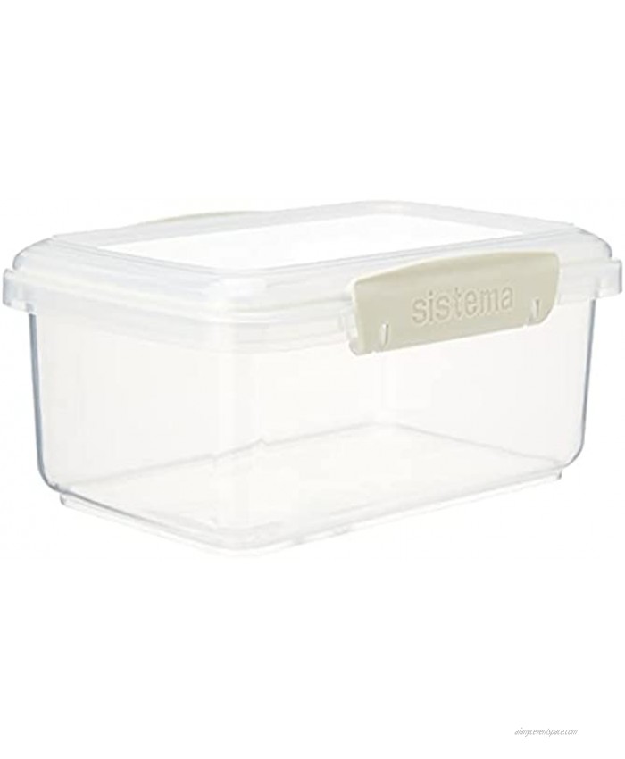 Sistema 1 Litre Polyproplene Food Storage Container blue