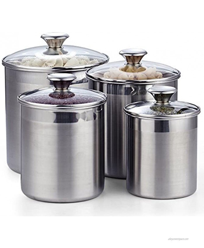 Cooks Standard 4-Piece Canister Set 4 pcs Stainless Steel