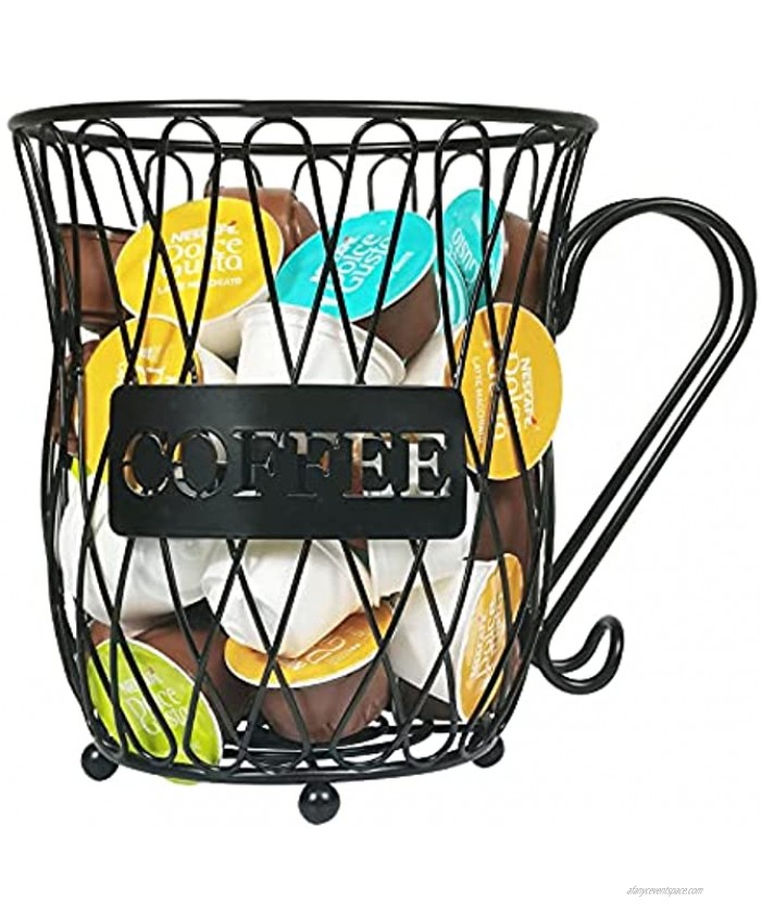 Coffee Pod Holder and Organizer Mug,Cup Keeper Coffee & Espresso Pod Holder Coffee Mug Storage Basket