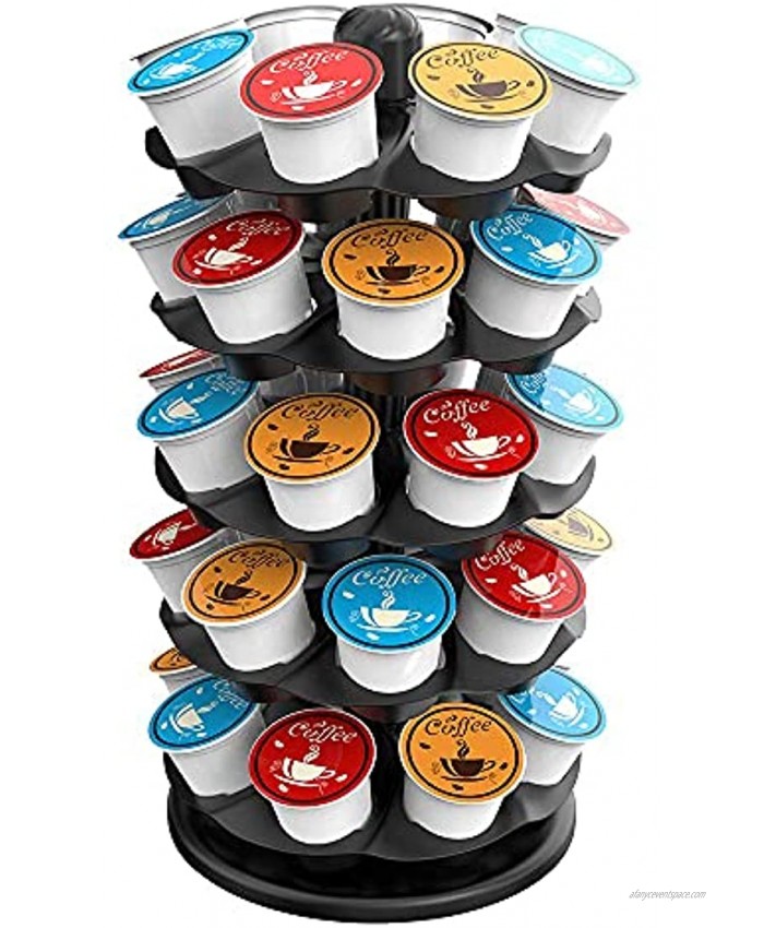 EVERIE Coffee Pod Carousel Holder Organizer Compatible with 40 Keurig K Cup Pods KRS4005