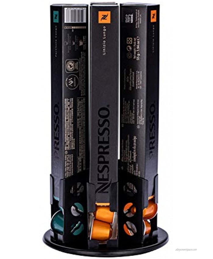 Flagship Nespresso Originalline Pod Holders Nespresso Capsules Dispenser Holder Storage Stand Carousel Capsules Rack 60 Pods
