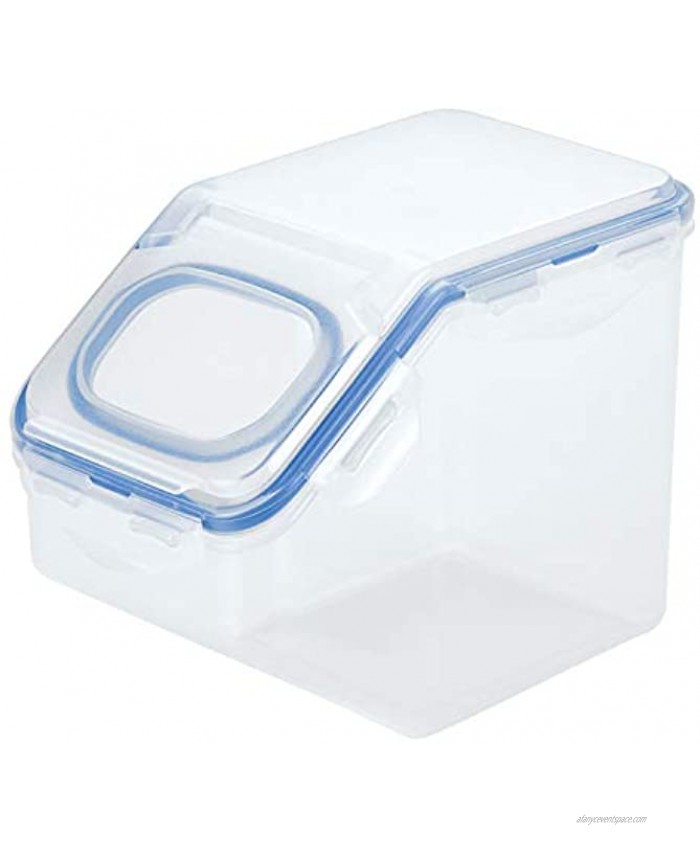 LOCK & LOCK Easy Essentials Food Lids Flip-top Pantry Storage Containers BPA Free Top-10.6 Cup-for Snacks Clear