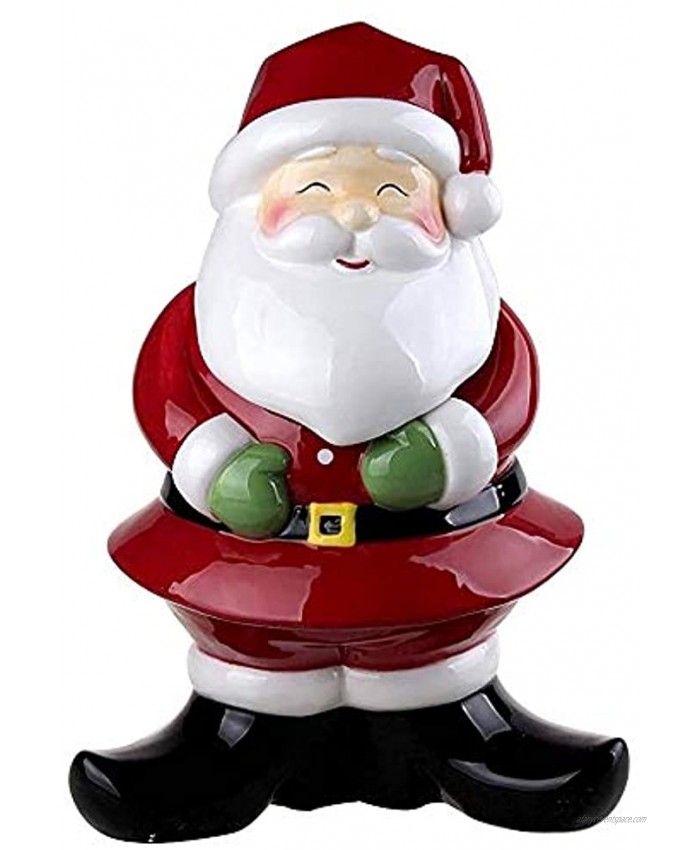 Comfy Hour Winter Holiday Home Collection Christmas Santa Cookie Jar Ceramic
