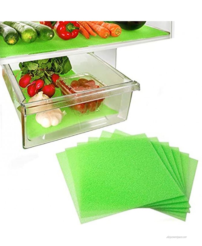 Dualplex Fruit & Veggie Life Extender Liner for Fridge Refrigerator Drawers 12 x 15 Inches 6 Pack – Extends The Life of Your Produce & Prevents Spoilage