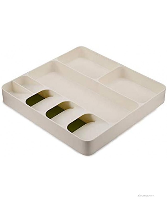 Joseph Joseph DrawerStore Kitchen Drawer Organizer Tray for Cutlery Utensils and Gadgets One-size White Green