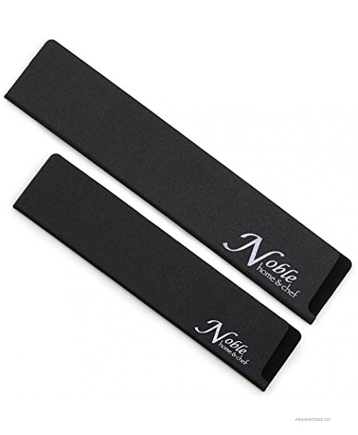 2-Piece Universal Knife Edge Guards 8.5” and 10.5 are More Durable Non-BPA Gentle on Your Blades and Long-Lasting. Noble Home & Chef Knife Covers Are Non-Toxic and Abrasion Resistant!