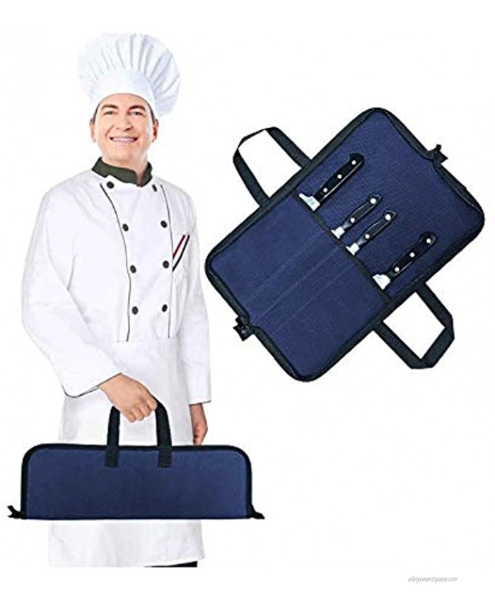 Chef Knives Bag Knife Roll Case Knife Roll Bag Knife Set with Case Canvas Knives Holder Protectors 4 Slots for Travel Working Camping