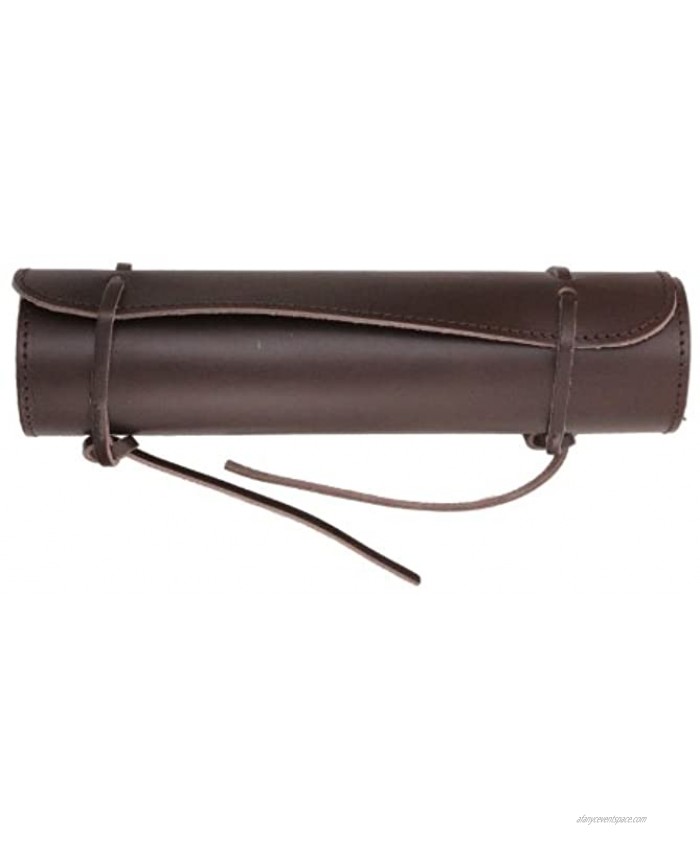 Helle Leather Knife Roll Bag with Six Knife Slots Brown