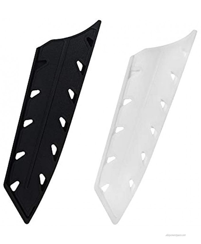 XYJ Knife Edge Guards 2pcs Set for Stainless Steel 8 Inch Chef Knives 7 Inch Santoku Knife Blade Protector Cover Universal Plastic Knives Sheath Case