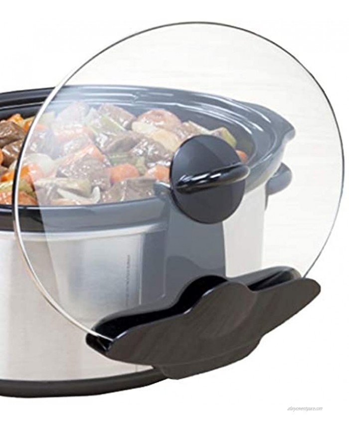 Lid Pocket Organizer Pot Slow Cooker-Unique Kitchen Lid Holder-Keep Your Countertop Free & Clean-Works With Most Crock 1 Pack,
