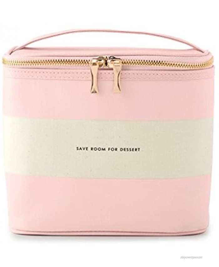 Kate Spade New York Insulated Lunch Tote Blush Rugby Stripe