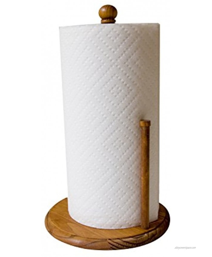 Home Basics Pine Paper Towel Holder