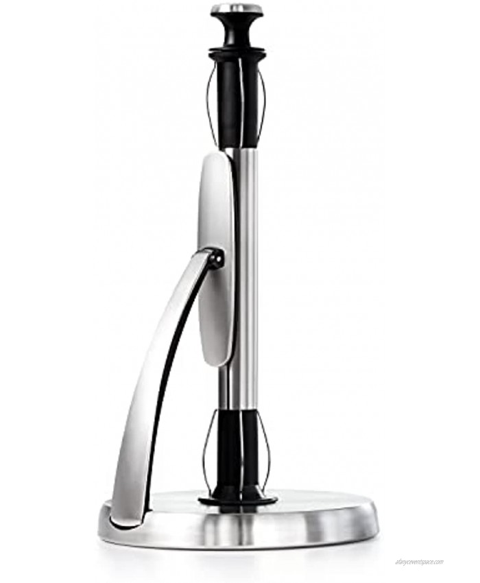OXO Good Grips SimplyTear Standing Paper Towel Holder Brushed Stainless Steel