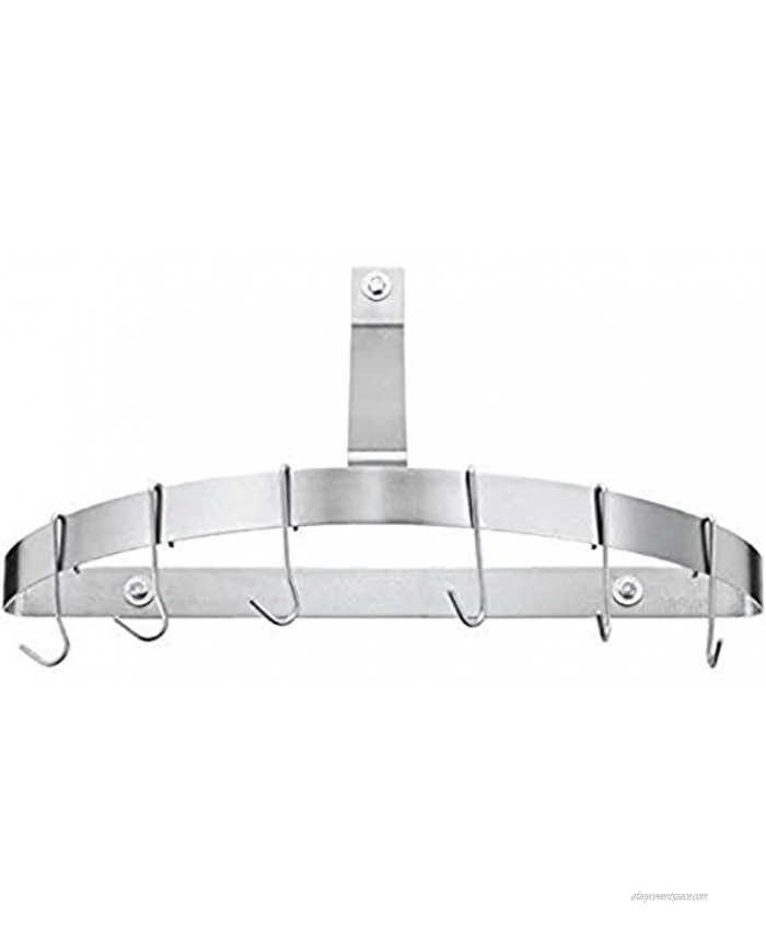 Cuisinart Chef's Classic Half-Circle Wall-Mount Pot Rack Brushed Stainless