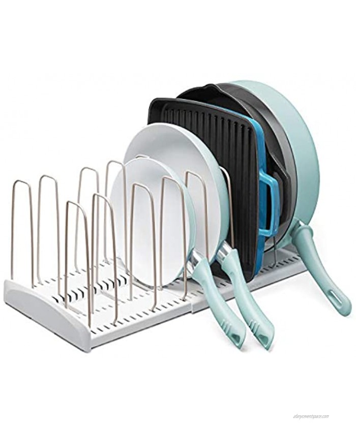 YouCopia StoreMore Rack Expandable Cookware organizer White