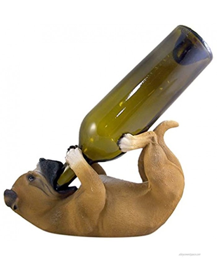 Boxer Dog Display Stand Wine Bottle Holder 6.5