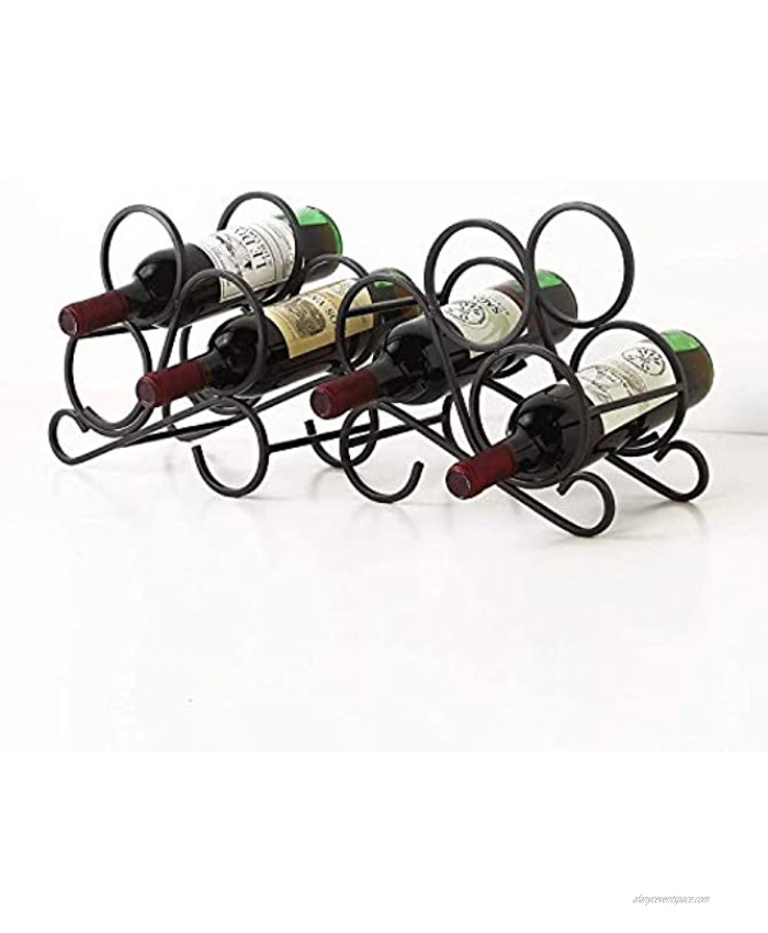 AUTREE Wine Racks Countertop,Bookend Wine Rack Small Countertop Wine Racks Set of 2 Perfect for Home Decor & Kitchen Storage Wire Wine Rack Bar Wine Cellar Cabinet Pantry etc