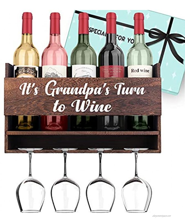 Gifts for Grandpa Birthday Gifts for Granddad It's Grandpa's Turn to WineUnique Grandfather Birthday Gifts for Grandpa From Grandaughter or Grandson Best Grandpa Gifts