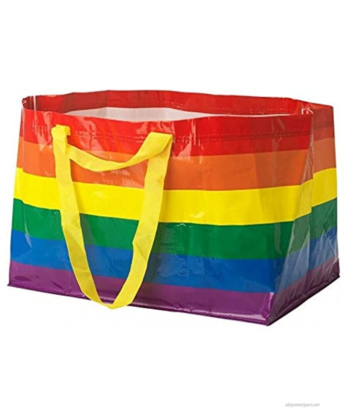 IKEA KVANTING Rainbow Pride Multicolored Bag Shopping Storage Laundry Standard version