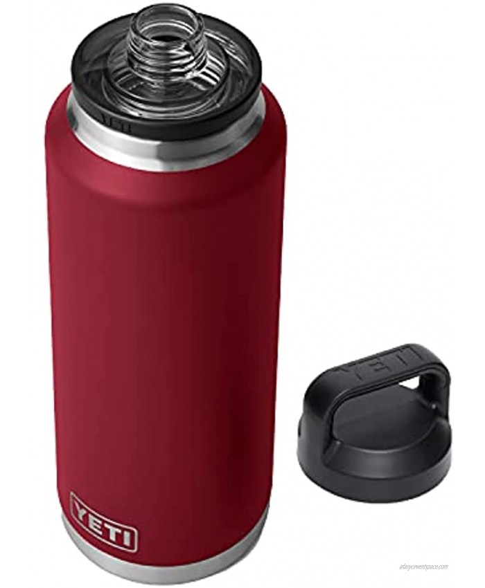 YETI Rambler 46 oz Bottle Vacuum Insulated Stainless Steel with Chug Cap Harvest Red