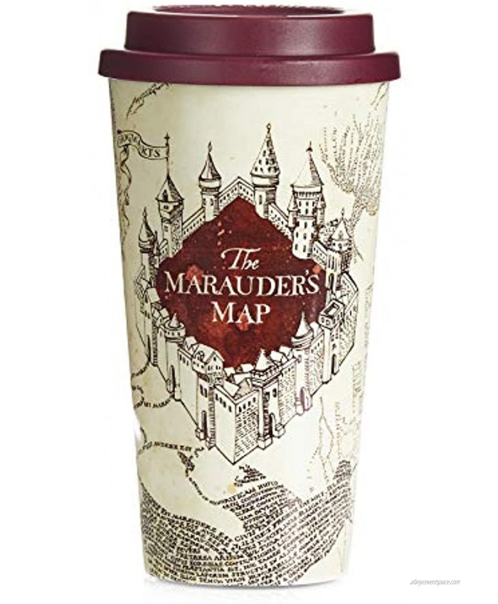 Paladone AMZ7492HP Marauder’s Map Travel Mug-Officially Licensed Harry Potter Merchandise Plastic