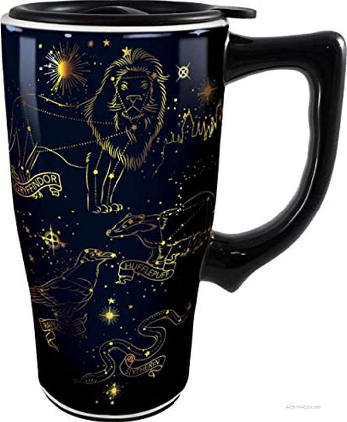 Spoontiques Harry Potter Constellations Ceramic Travel Mug 1 Count Pack of 1 Navy