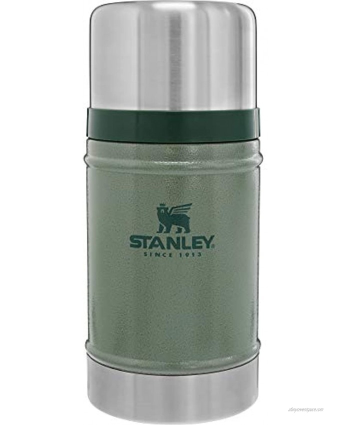 Stanley Classic Vacuum Insulated Food Jar – Stainless Steel Naturally BPA-free Container – Keeps Food Liquid Hot or Cold – Leak Resistant Easy Clean