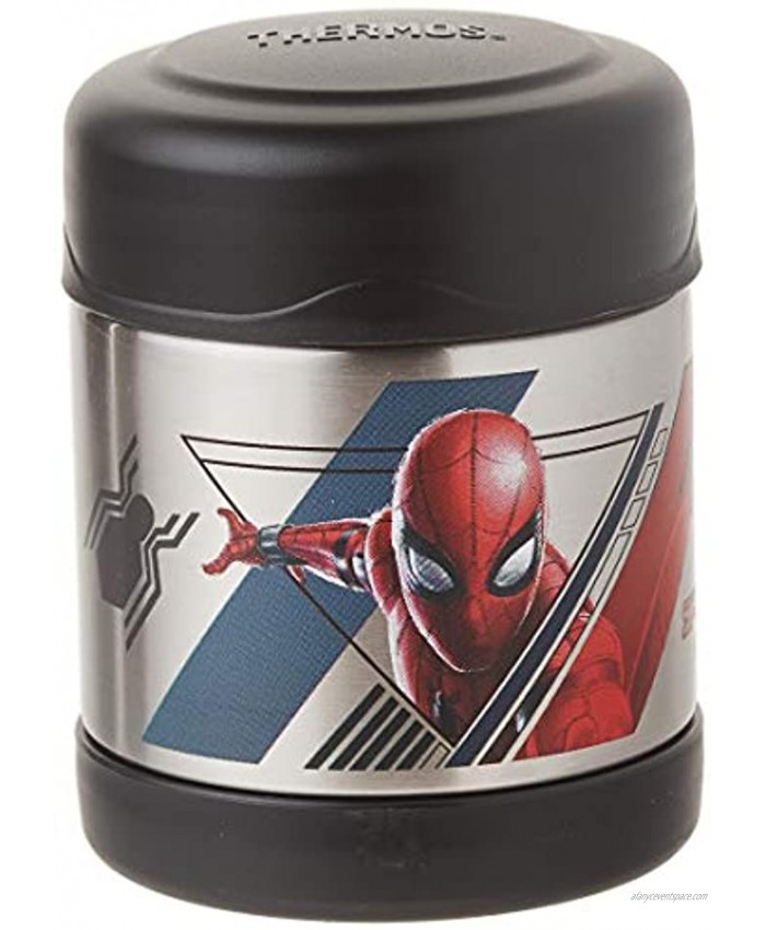 Thermos Funtainer 10 Ounce Food Jar Spiderman Black