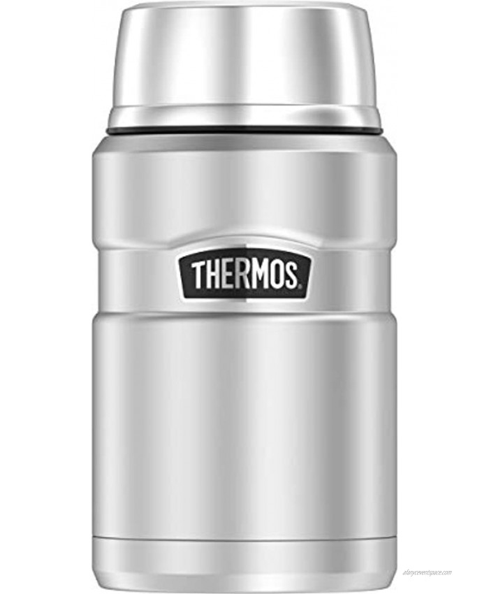 THERMOS Stainless King Vacuum-Insulated Food Jar 24 Ounce Matte Steel