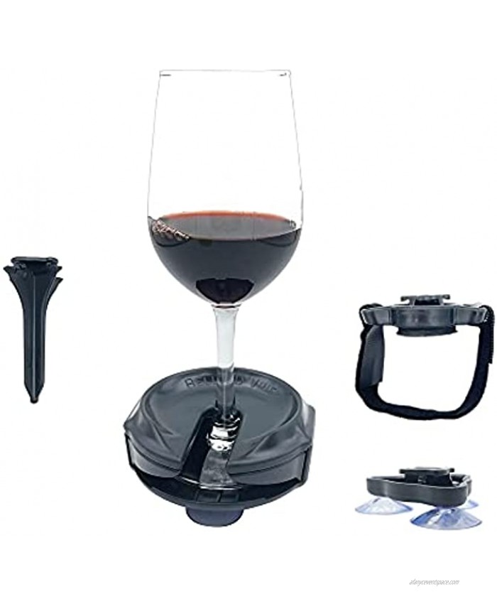 kcrygogo Wine Glass Holder Wine Glass Stemware Drink Holder for Boats RVs Hot Tubs Home Theater Camping Picnic Golf Carts and Pool Party Portable Fixed Wine Glass Holder