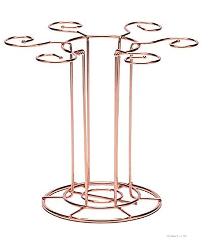 Wine Goblet Glass Drying Rack and Bottle Holder Decanter Integrated Stand Iron Wine Storage Glasses Hook Stand Organizer Gold