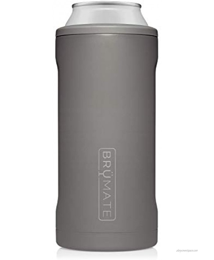 BrüMate Hopsulator Juggernaut Double-walled Stainless Steel Insulated Can Cooler For 24 Oz And 25 Oz Cans… Matte Gray
