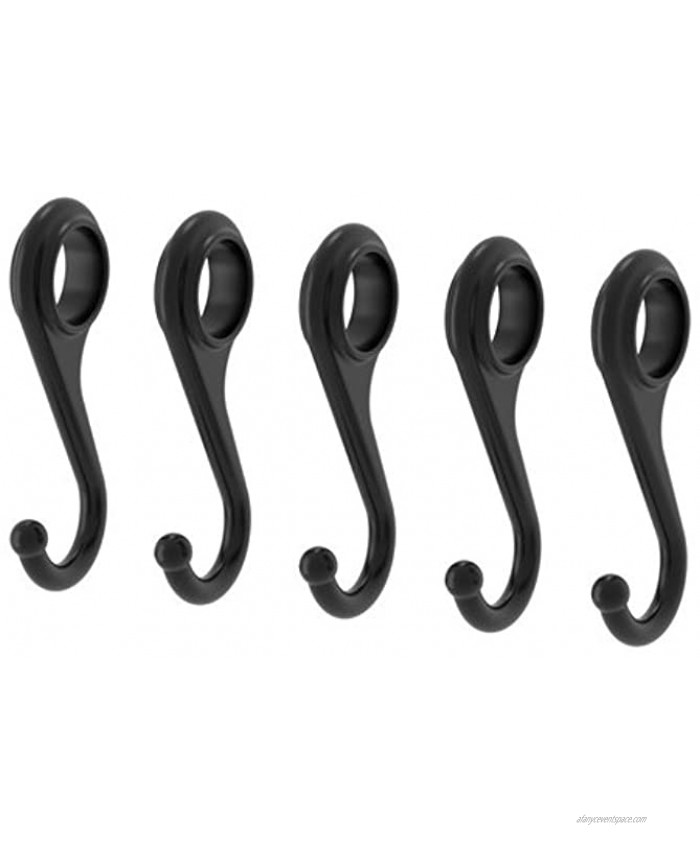 Ikea Steel Hooks 402.019.02 2.75 Inch Pack of 5 Black