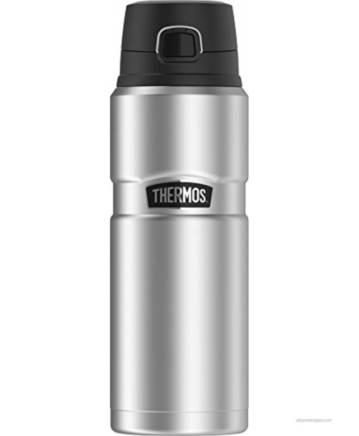 THERMOS Stainless King Vacuum-Insulated Drink Bottle 24 Ounce Matte Steel