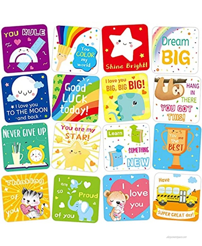 60 Lunch Box Notes for Kids Cute Motivational and Inspirational Thinking of You Cards for Boy’s and Girl’s Lunchbox