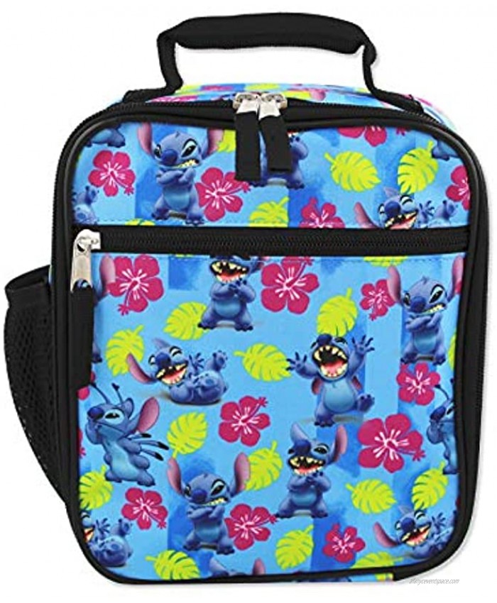 Disney Lilo & Stitch Girls Boys Soft Insulated School Lunch Box One Size Blue
