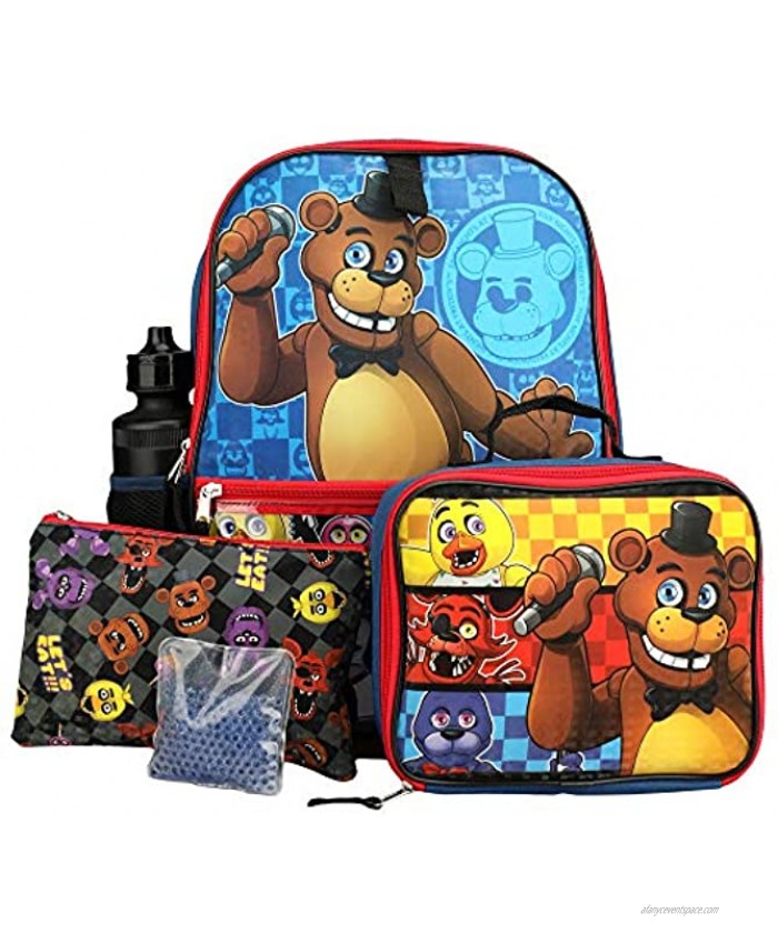 Five Night at Freddy's 5pc Backpack Set