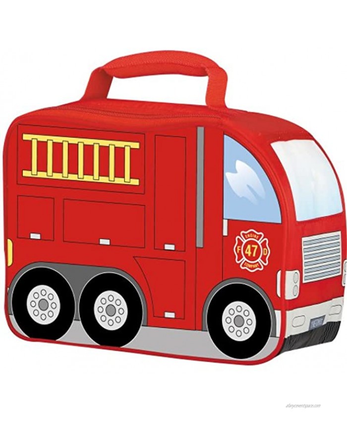 Thermos Novelty Soft Lunch Kit Firetruck 4 x 10 x 7 inches