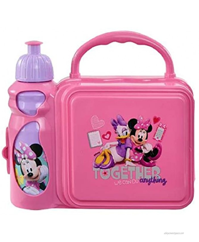 UPD MMOYG521 Minnie Mouse Combo Lunch Box with Water Bottle Small Multi
