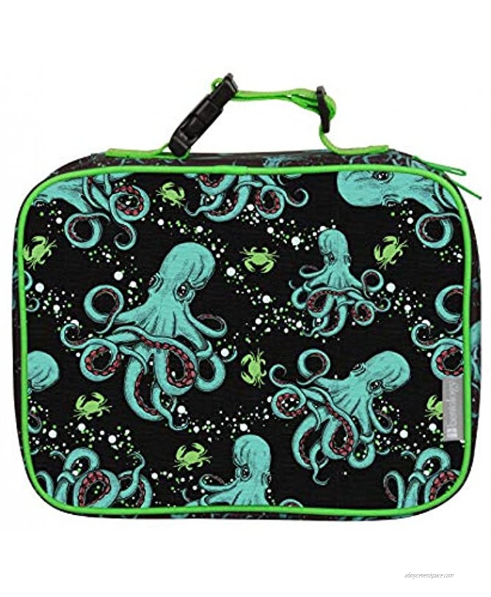 Insulated Durable Lunch Box Sleeve Reusable Lunch Bag Securely Cover Your Bento Box Works with Bentology Bento Box Bentgo Kinsho Yumbox 8x10x3 Octopus