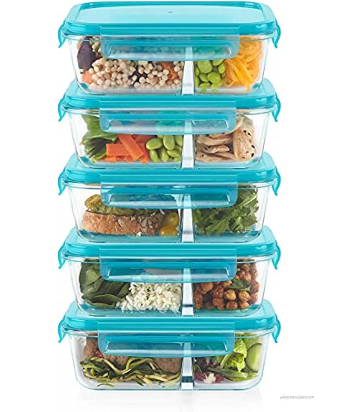 Pyrex Mealbox Bento Box Divided Glass Food Storage containers 10-Piece